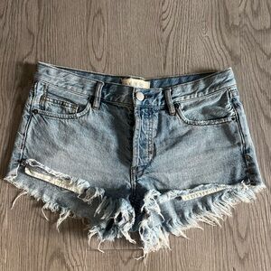 Womens WE THE FREE Soft & Relaxed Cut Off Denim Shorts Size 26